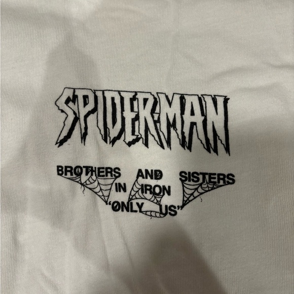 Darc Sport "With Great Power" Spiderman Premium Oversized T-Shirt in Cream - Picture 3 of 9